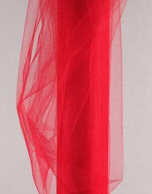30cm x 25yds Tulle Red