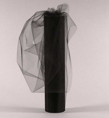30cm x 25yds Tulle Black