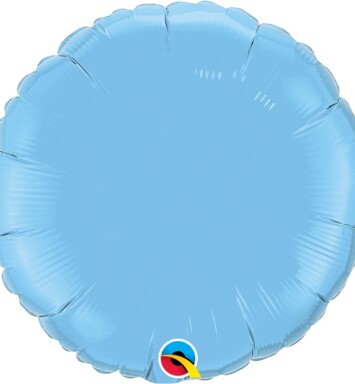 Unpackaged 18" Pale Blue Round Foil Balloon