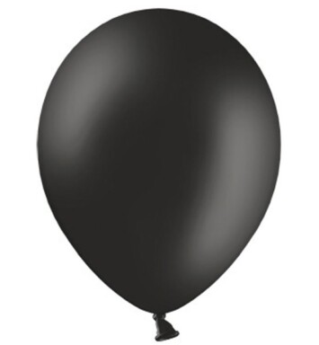 5 Inch Pastel Black Latex Balloons 100ct