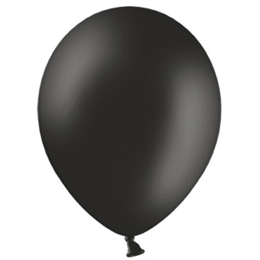 5 Inch Pastel Black Latex Balloons 100ct