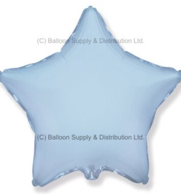Unpackaged 32" Pastel Blue Star Foil Balloon