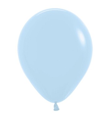 12 Inch Pastel Matte Blue Latex Balloons 50ct