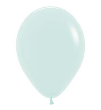 5 Inch Pastel Matte Green Latex Balloons 100ct