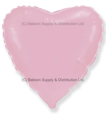 Unpackaged 32" Pastel Pink Heart Foil Balloon