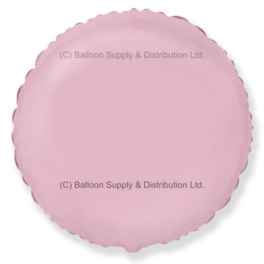 Unpackaged 18" Pastel Pink Round Foil Balloon