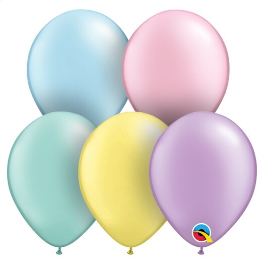 11 Inch Pastel Pearl Assortment Latex Balloons 25ct