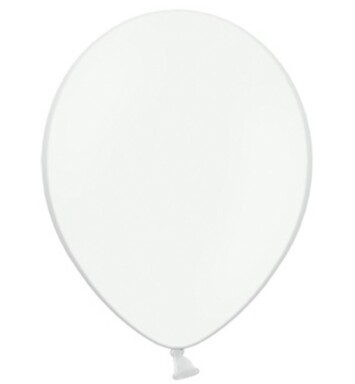 12 Inch Pastel White Latex Balloons 100ct