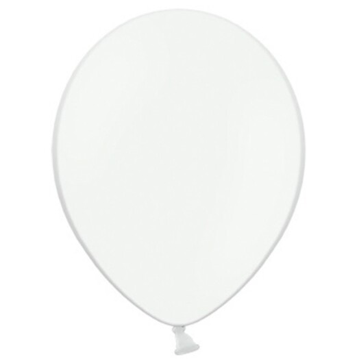 12 Inch Pastel White Latex Balloons 100ct
