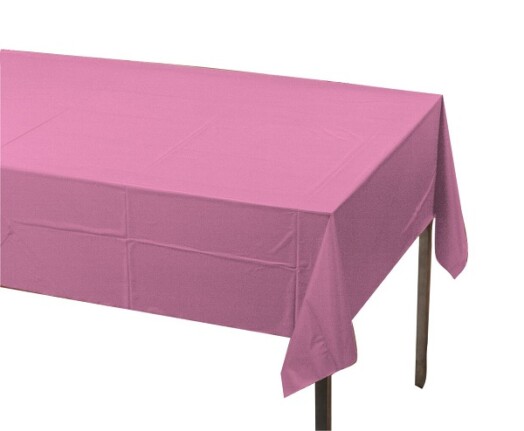 Plastic Table Cover - Candy Pink