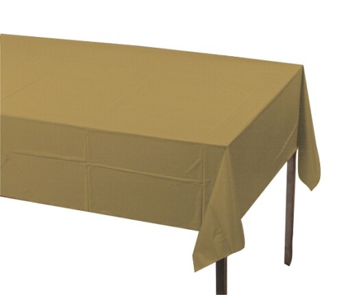Plastic Table Cover - Glittering Gold