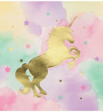 Foil Stamp Unicorn Lunch Napkins