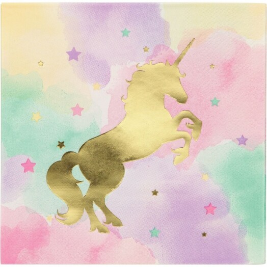 Foil Stamp Unicorn Lunch Napkins