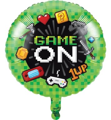 18" Gaming Party Foil Balloon