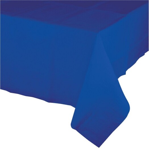 Plastic Table Cover - Colbalt Blue