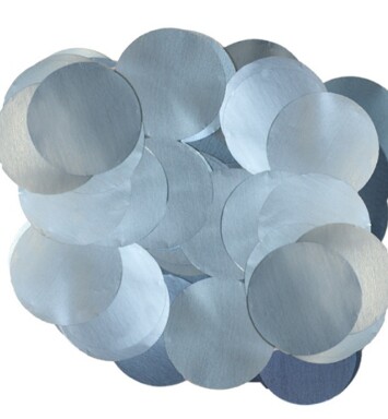 25mm Metallic Pearl Foil Confetti - Light Blue