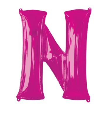 16" Mini Shape Letter Balloon N - Pink