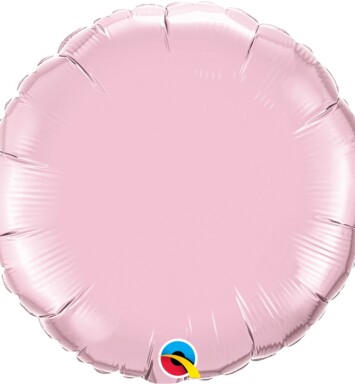 Unpackaged 18" Pearl Pink Round Foil Balloon