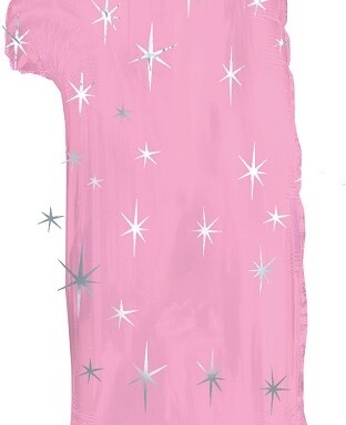 Large Pink Sparkle Number 1 Foil Balloon