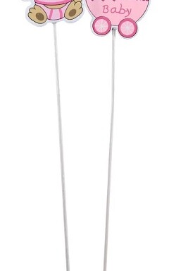 Pack of 10 Baby Girl Wooden Pick