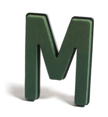 Val Spicer Plastic Backed Floral Foam Letter - M