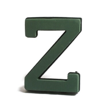 Val Spicer Plastic Backed Floral Foam Letter - Z