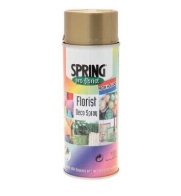 400ml Euro-Aerosols Florist Spray Paint - Brite Gold