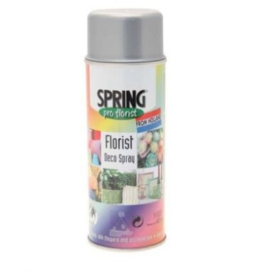 400ml Euro-Aerosols Florist Spray Paint - Brite Silver