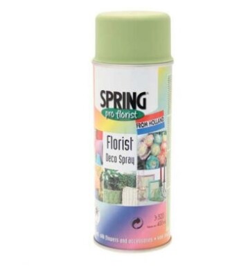 400ml Euro-Aerosols Florist Spray Paint - Lemon Lime Green