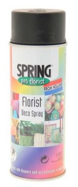 400ml Euro-Aerosols Florist Spray Paint - Soft Black