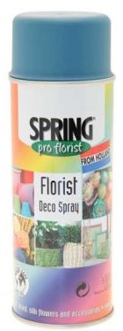 400ml Euro-Aerosols Florist Spray Paint - Peacock Blue
