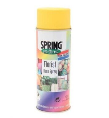 400ml Euro-Aerosols Florist Spray Paint - Chrome Yellow