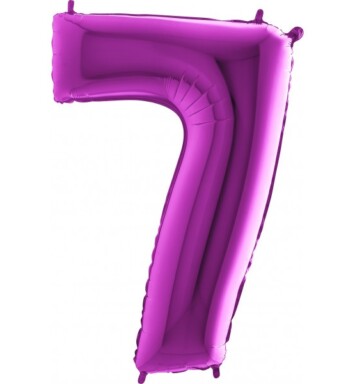 40 Inch Purple Number 7 Foil Balloon