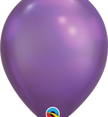 11 Inch Chrome Purple Latex Balloons 25ct