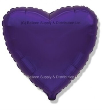 Unpackaged 32" Purple Heart Foil Balloon
