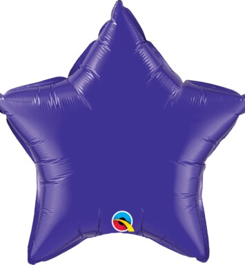 Unpackaged 9" Quartz Purple Star Foil Balloon