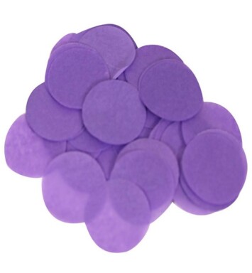14g Purple Round Tissue Paper Confetti - 15mm