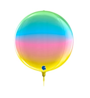 11 Inch Globe Balloon - Rainbow