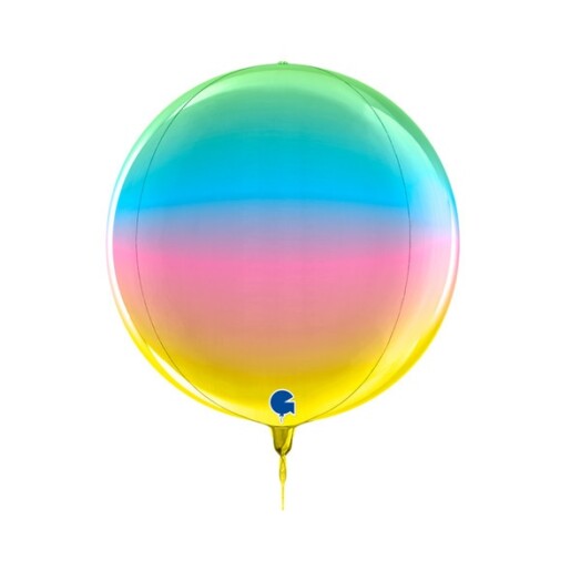 11 Inch Globe Balloon - Rainbow