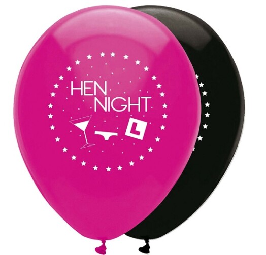 12 Inch Hen Night Latex 50ct
