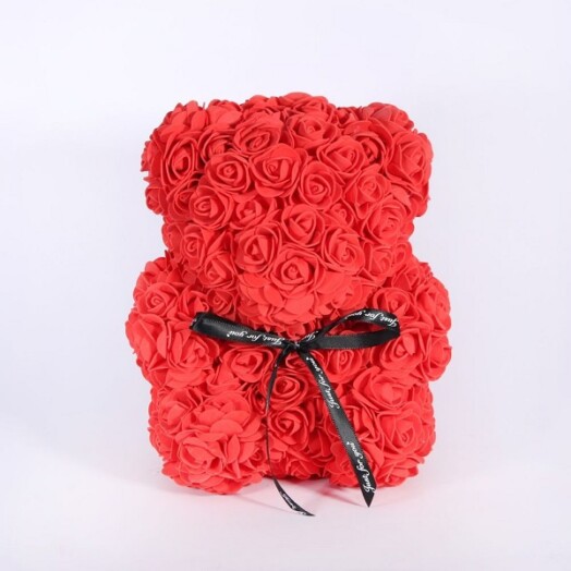 Large Amour Rose Baby Bear - Red