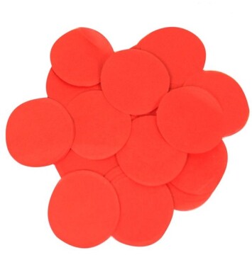 14g Red Round Tissue Paper Confetti - 15mm