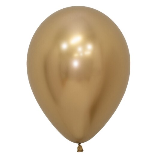 5 Inch Reflex Gold Latex Balloons 50ct