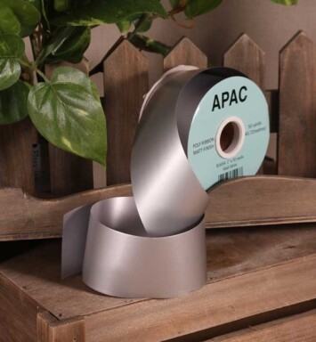 2" Silver Matt Ribbon