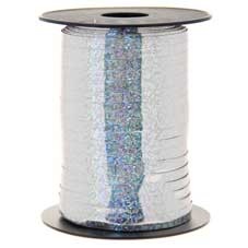 5mm Holographic Silver Curling Ribbon