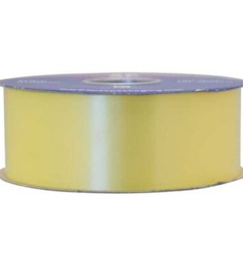 2" Light Yellow Poly Ribbon