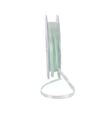 3mm Double Faced Satin Ribbon Mint Green