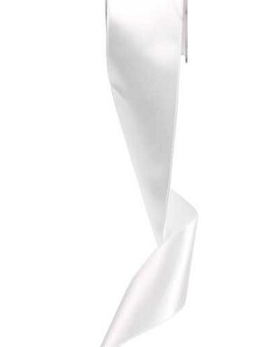 50mm White Double Faced Satin Ribbon