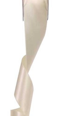 50mm Cream Double Faced Satin Ribbon
