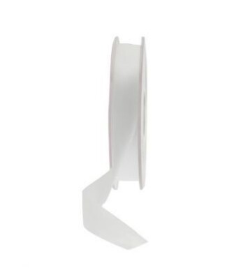 15mm Satin Ribbon White